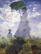 Claude Monet A woman with a parasol oil painting reproduction
